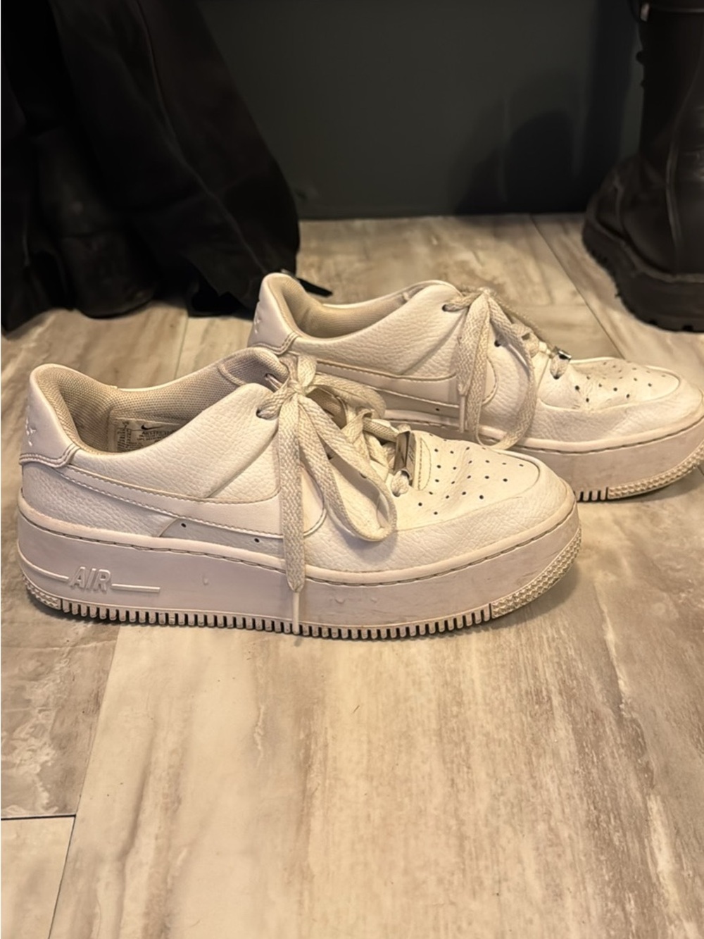 Nike Women’s All-White Platform Sneaker